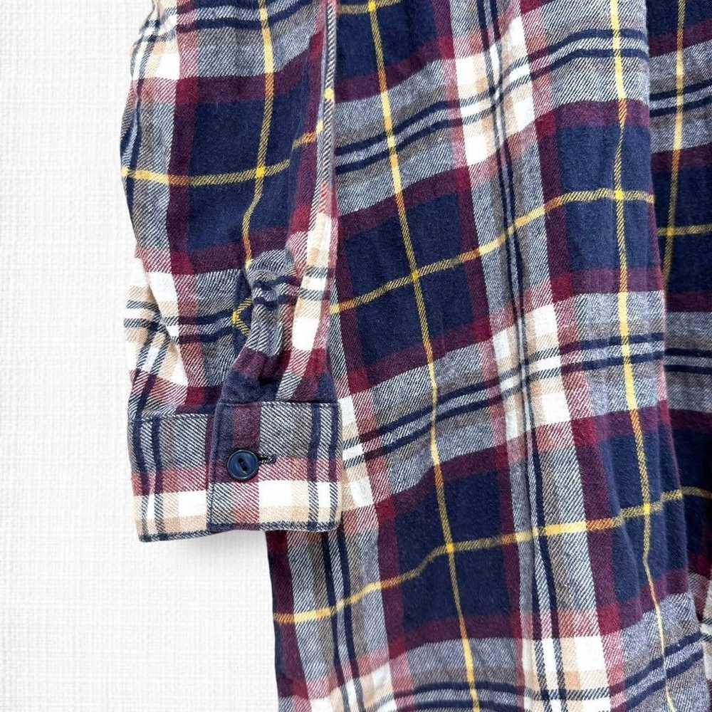 m76》Aznoaz Shirt Tunic Check Haori 100% Cotton Pa… - image 7