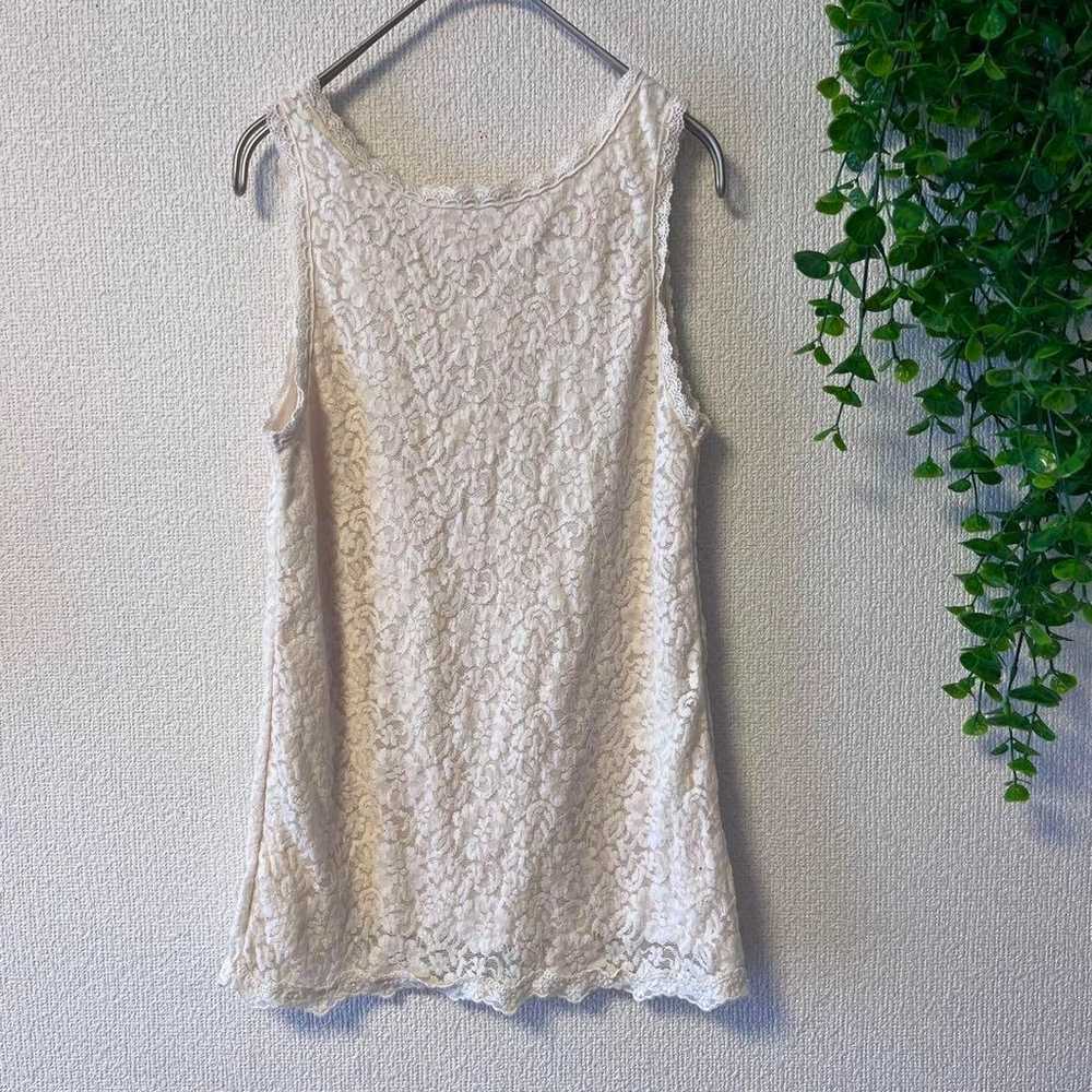 【Olive de Olive】Lace Tank Top Inner Beige - image 6