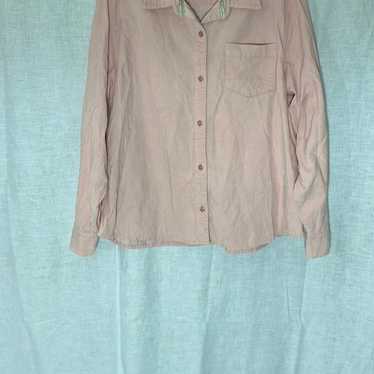 Vintage Lee Pink Corduroy Button Down - image 1