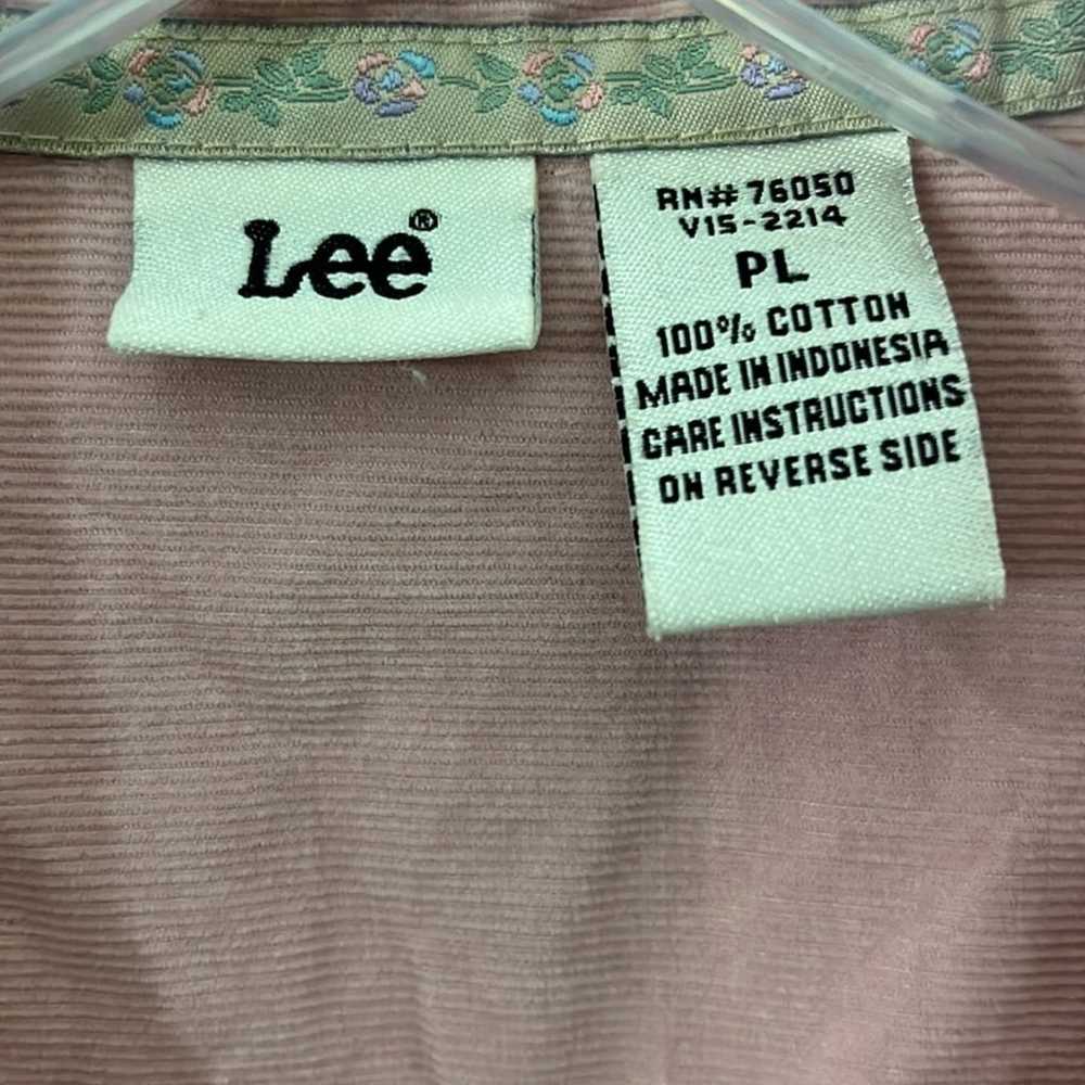 Vintage Lee Pink Corduroy Button Down - image 2