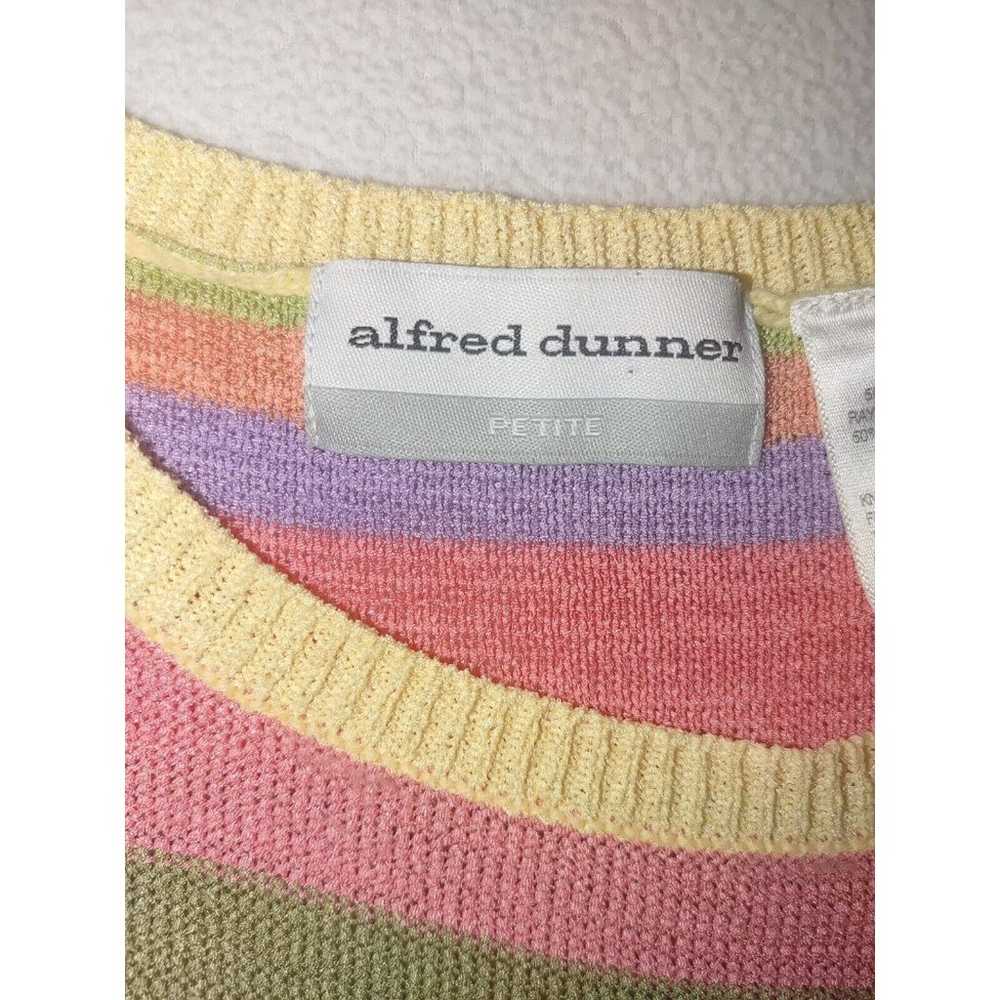 Vintage Alfred Dunner Womens Knit Top Size PM Pet… - image 3