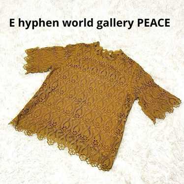 ☆786j. E hyphen world gallery PEACE Tops - image 1