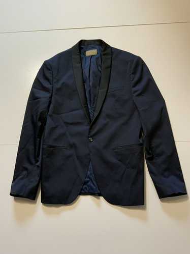 Zara Zara Man Midnight Navy Tuxedo Sportscoat Blaz