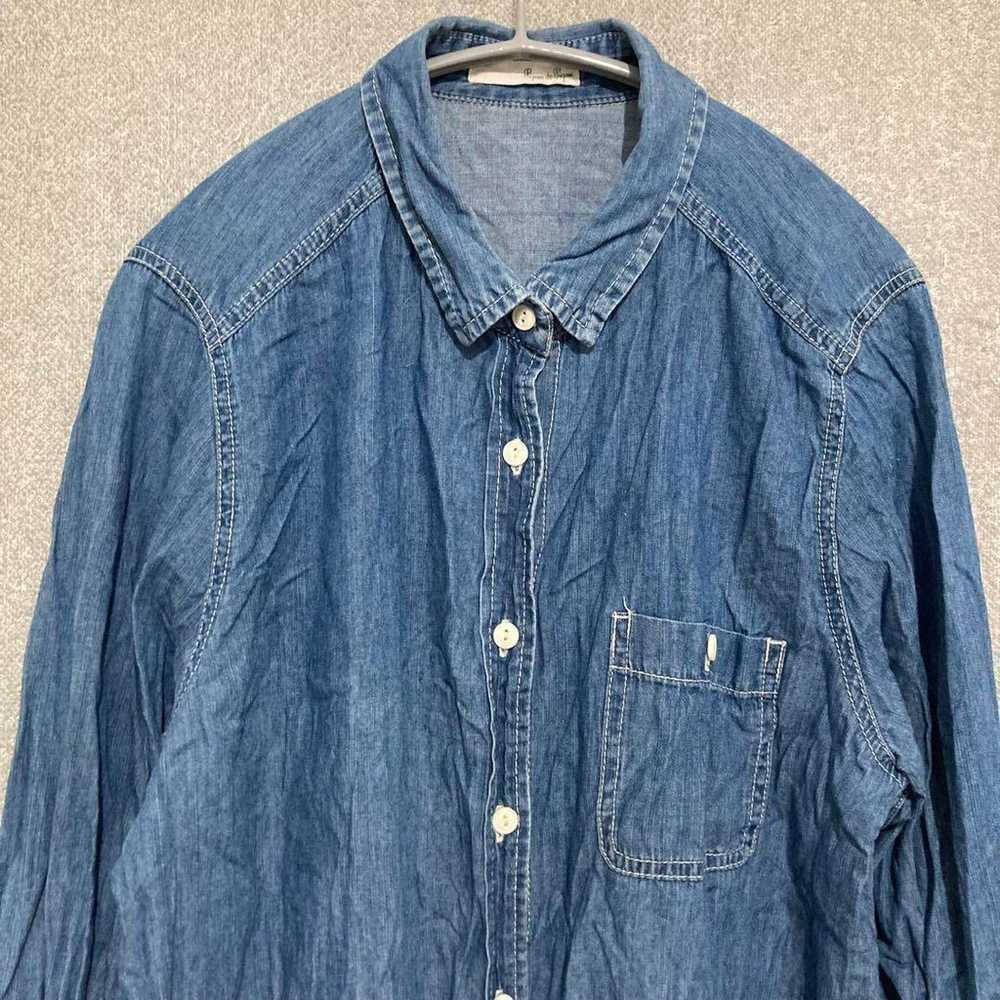 Excellent item✦Pipue de Pique Denim Long Shirt On… - image 3