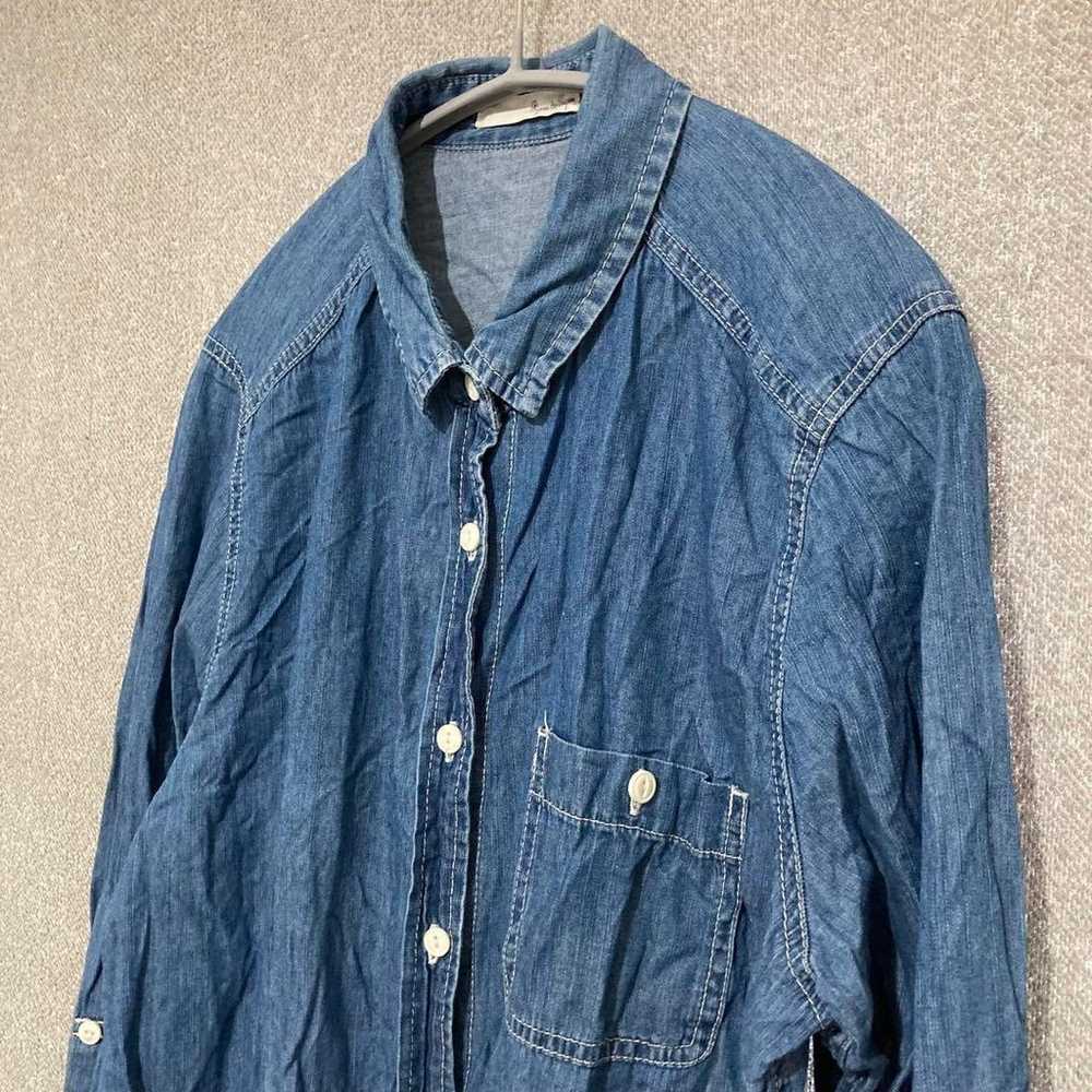 Excellent item✦Pipue de Pique Denim Long Shirt On… - image 4