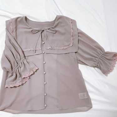 NICE CLAUP sailor collar blouse, one after another - image 1