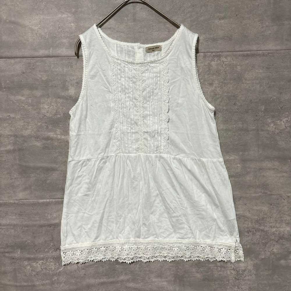 Samansa Mos2 sleeveless cutsew white lace. - image 1