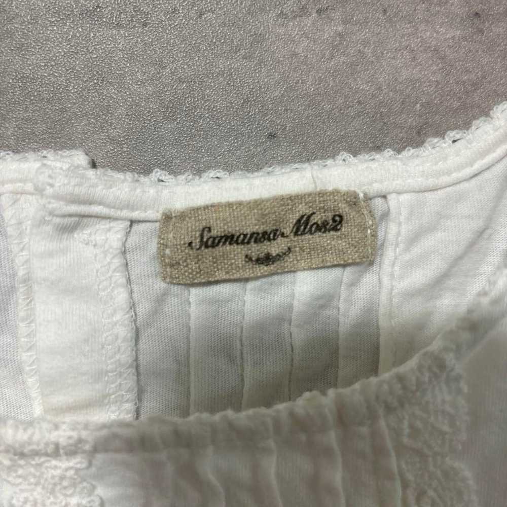 Samansa Mos2 sleeveless cutsew white lace. - image 6