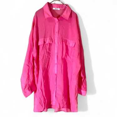 gleam Gleam Pink F Sheer Shirt Oversize - image 1