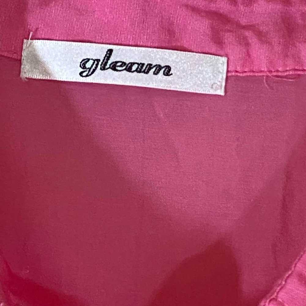 gleam Gleam Pink F Sheer Shirt Oversize - image 5