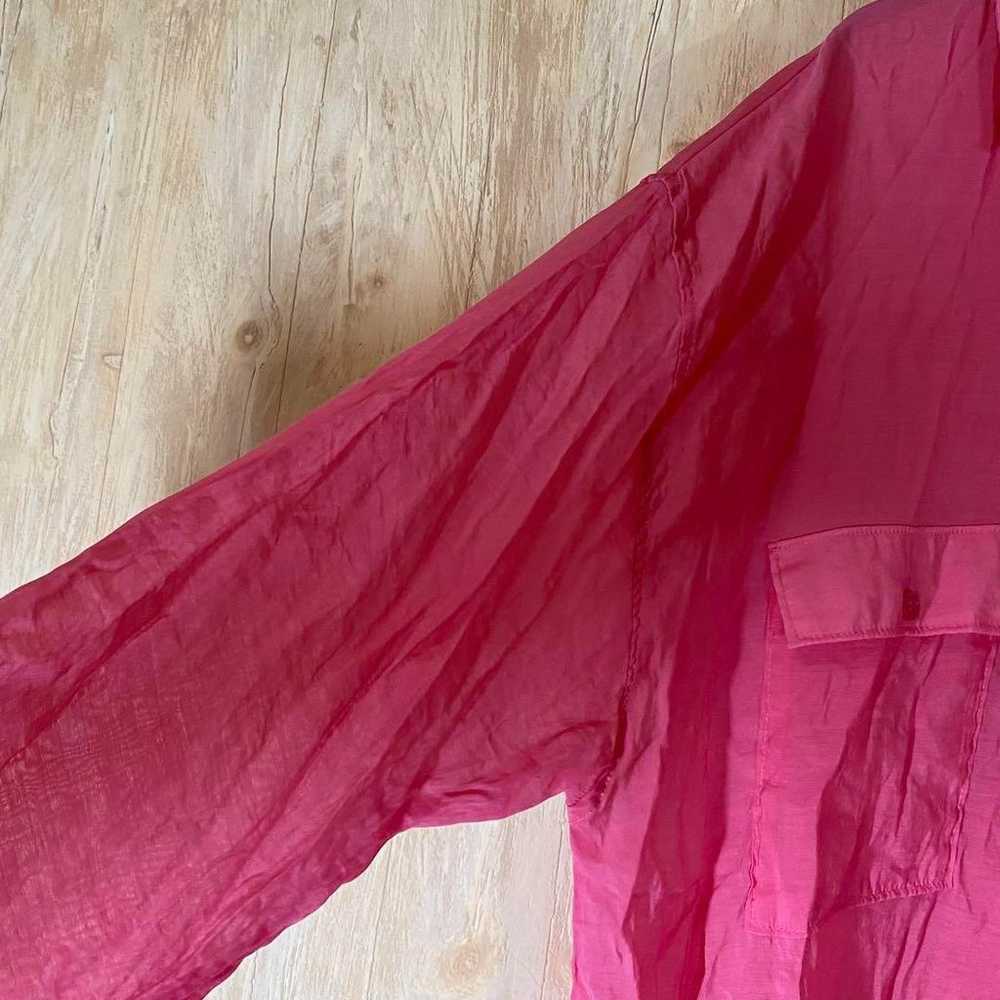 gleam Gleam Pink F Sheer Shirt Oversize - image 6