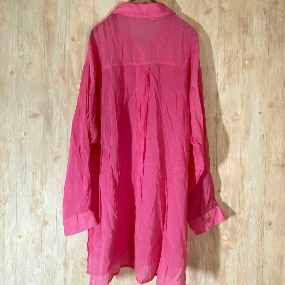 gleam Gleam Pink F Sheer Shirt Oversize - image 7