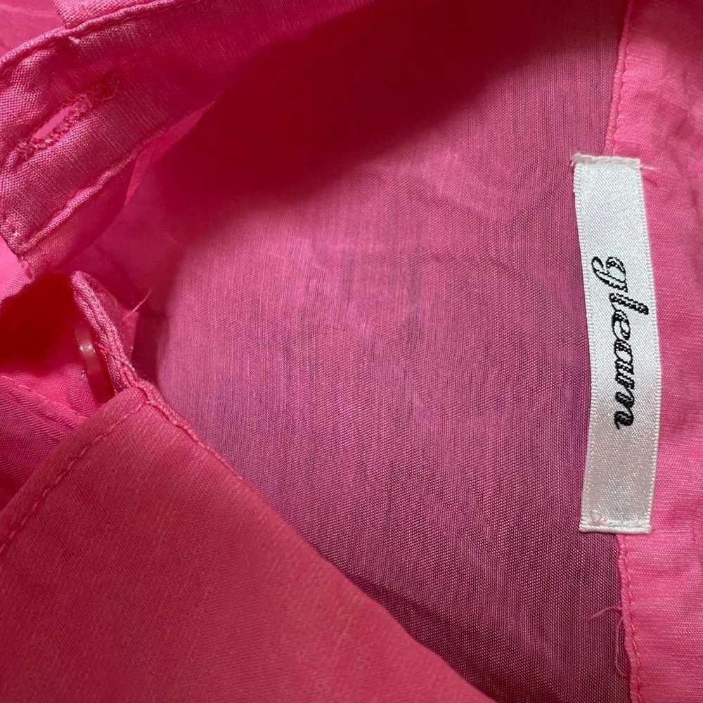 gleam Gleam Pink F Sheer Shirt Oversize - image 8