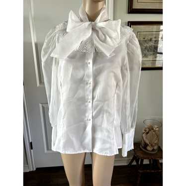 Vintage white Notations blouse - image 1