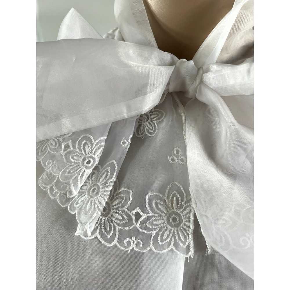 Vintage white Notations blouse - image 5