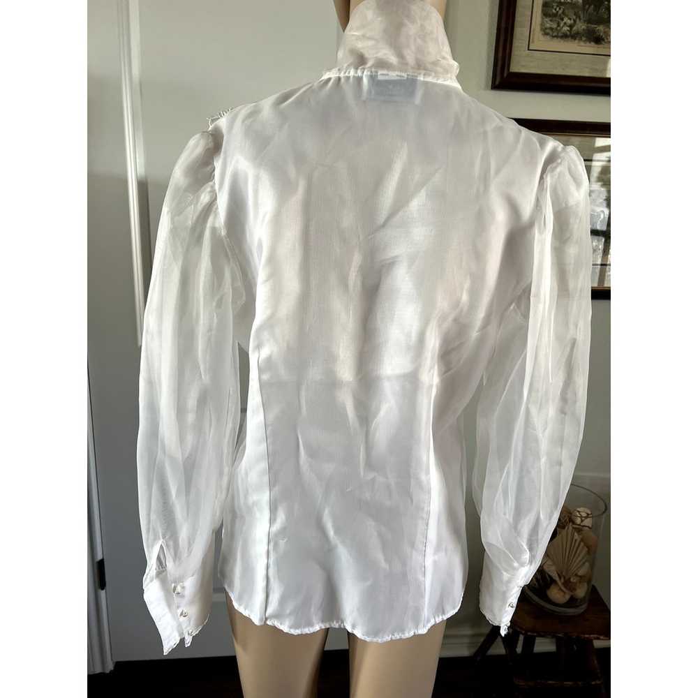 Vintage white Notations blouse - image 7