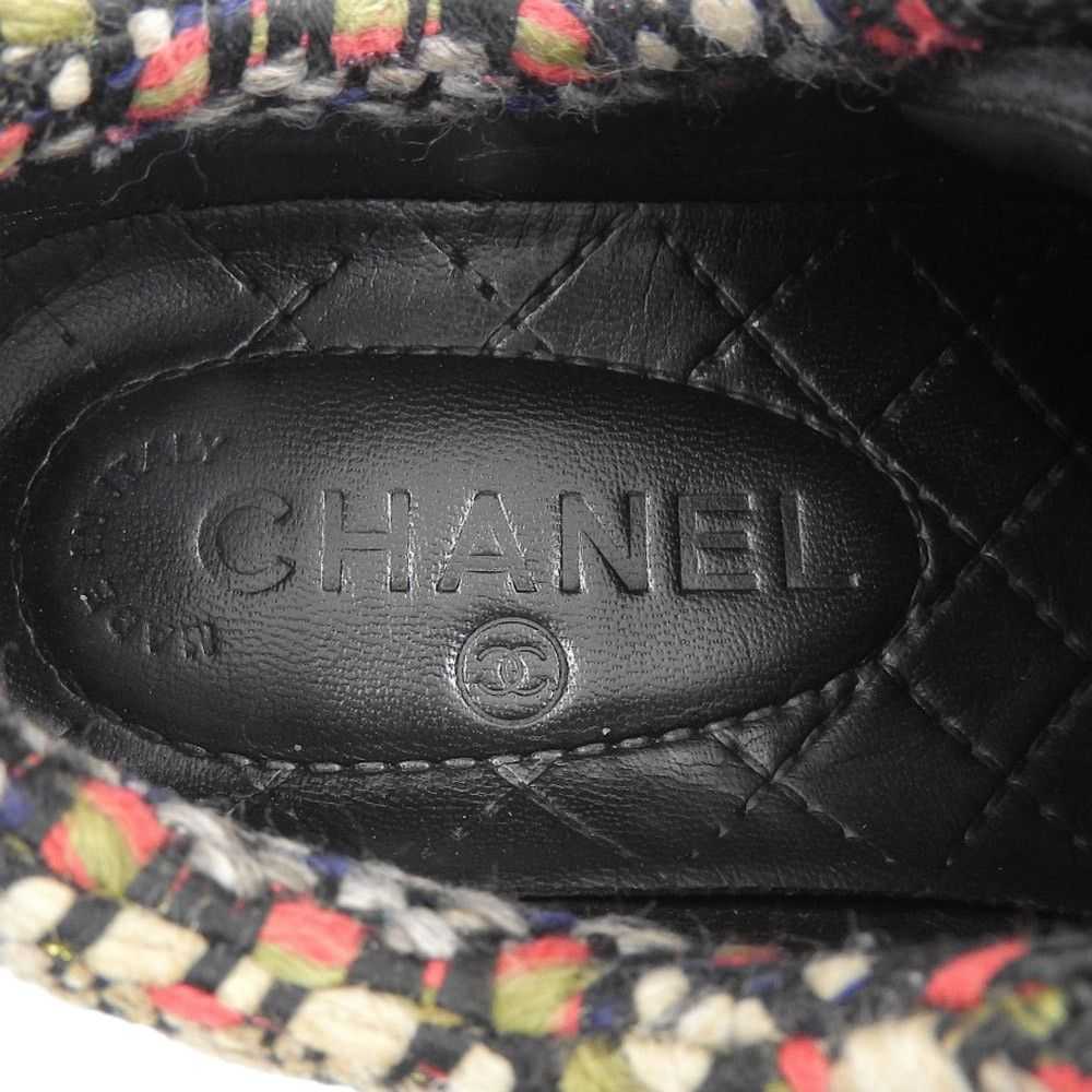 Chanel Chanel Chanel Leather Suede Coco Mark Snea… - image 9