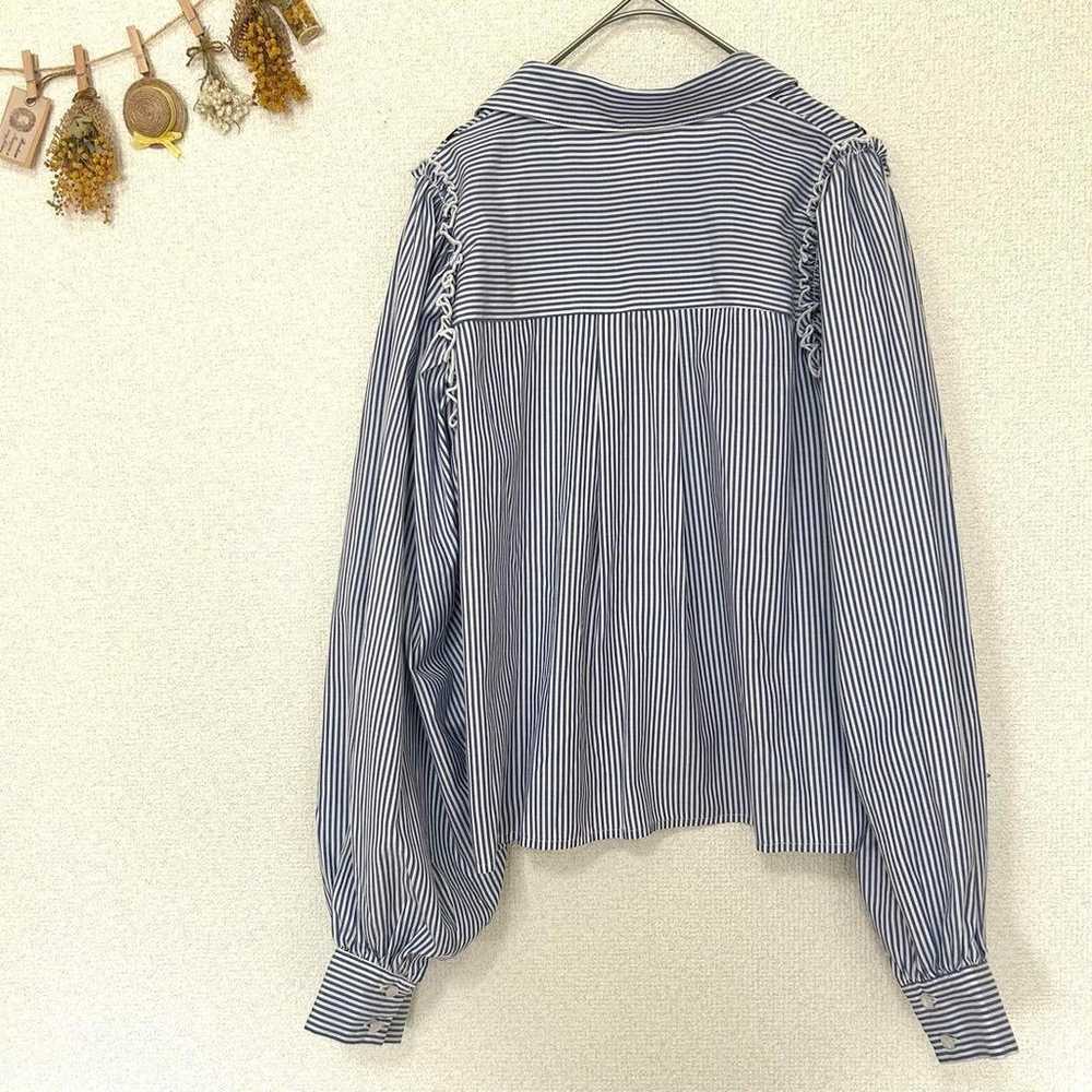 【Olive des Olive】FREE Shirt Blouse Stripe Balloon… - image 2