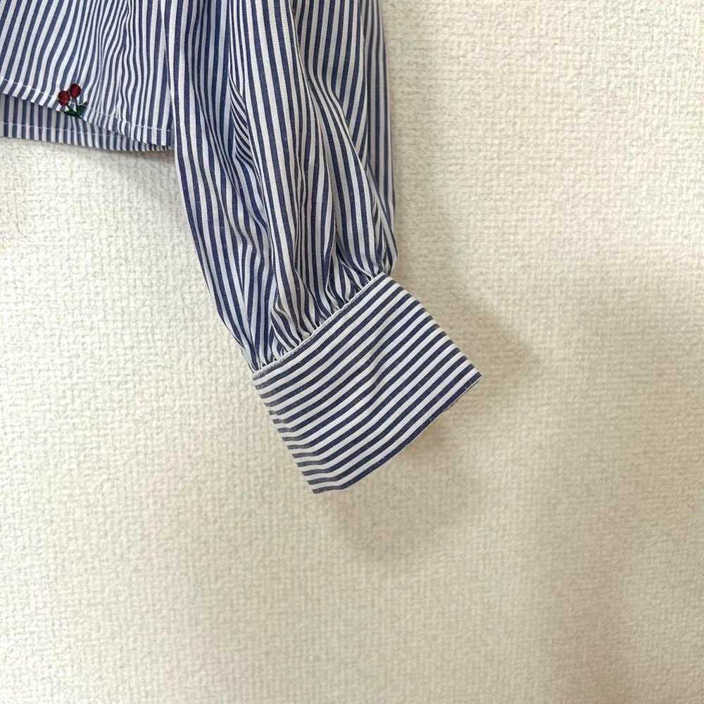 【Olive des Olive】FREE Shirt Blouse Stripe Balloon… - image 5