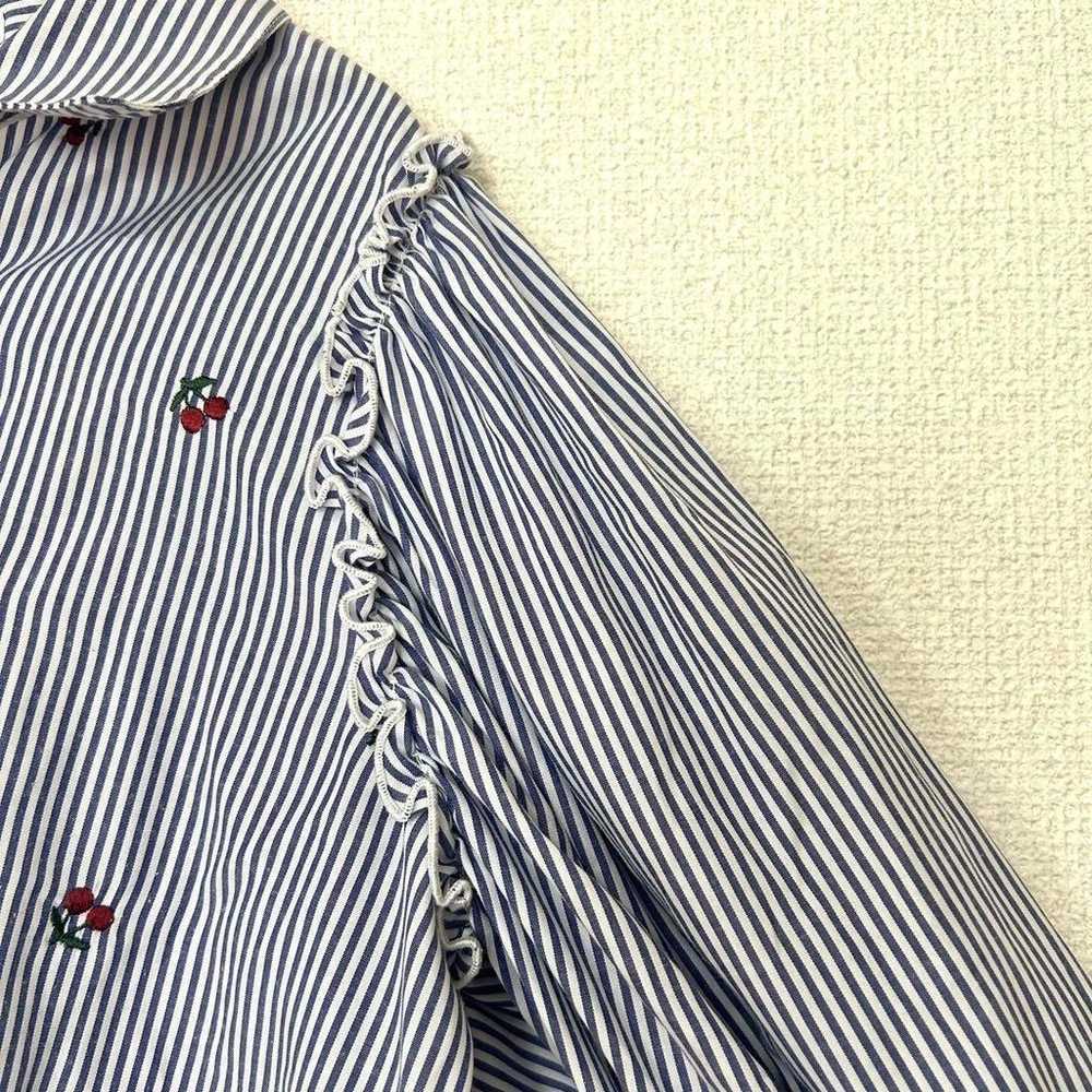 【Olive des Olive】FREE Shirt Blouse Stripe Balloon… - image 7