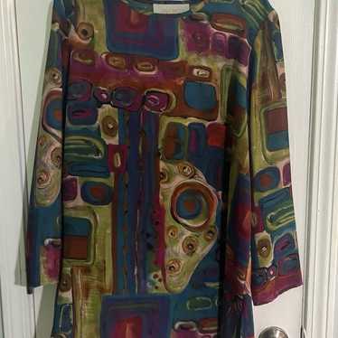 Vintage Lida Caputo by Lauren sheer blouse size 1x - image 1