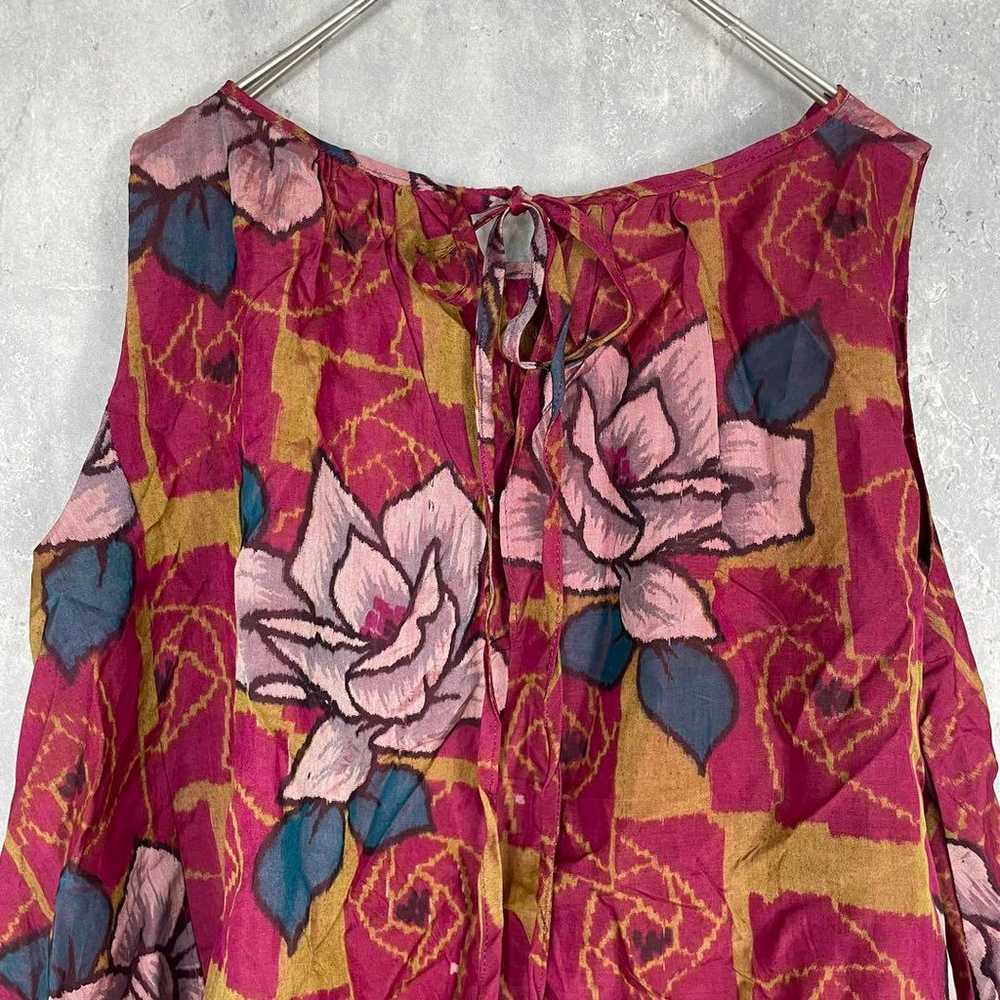 Jaguar flare top, sleeveless, floral pattern, lar… - image 7