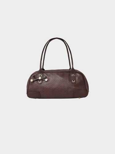 Gucci 1990s Dark Brown Guccissima Leather Bag