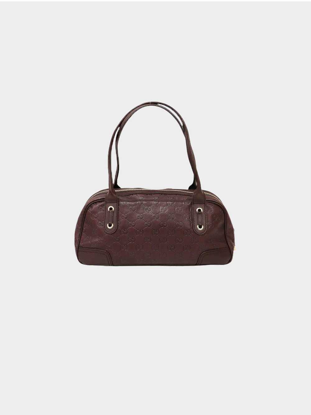 Gucci 1990s Dark Brown Guccissima Leather Bag - image 2