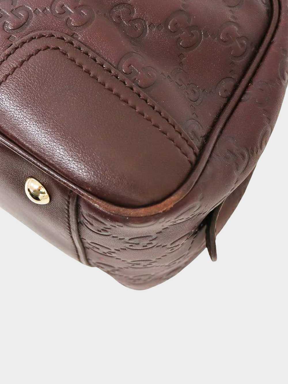 Gucci 1990s Dark Brown Guccissima Leather Bag - image 5