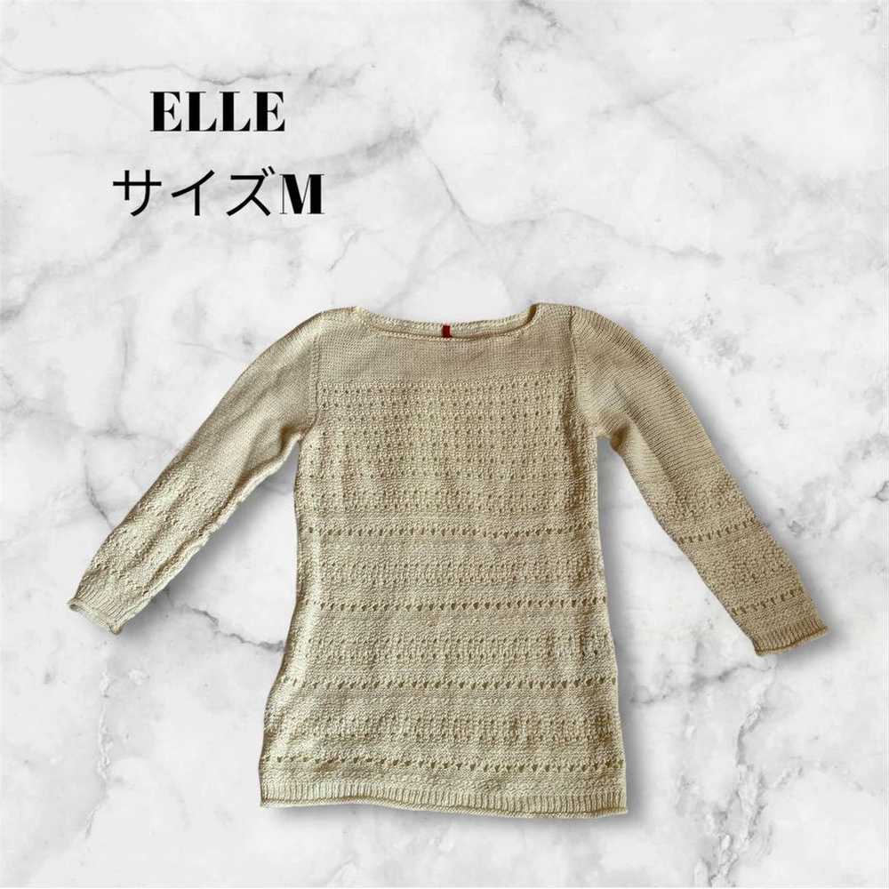 【ELLE】Elle Knit Beige Size M - image 1