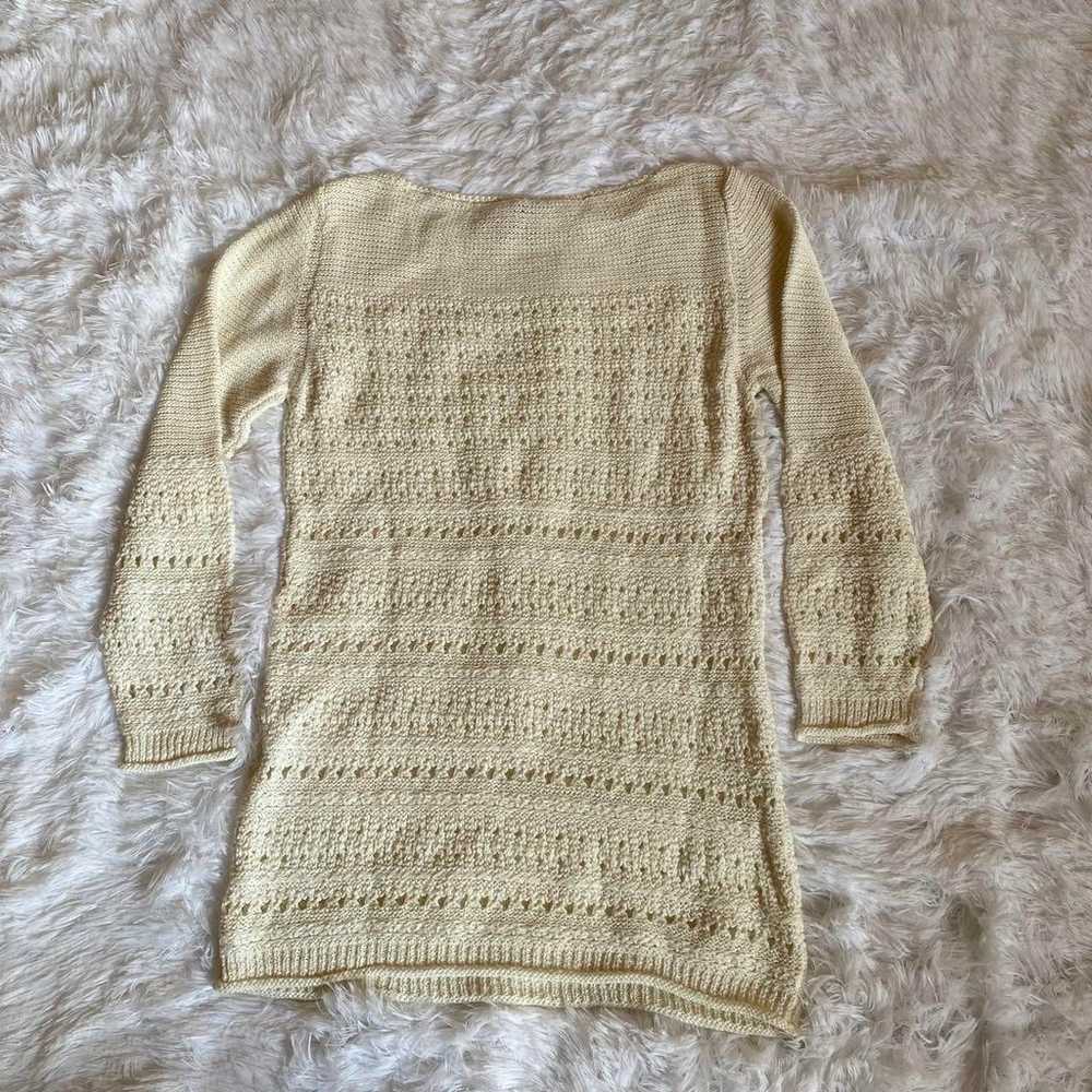 【ELLE】Elle Knit Beige Size M - image 8