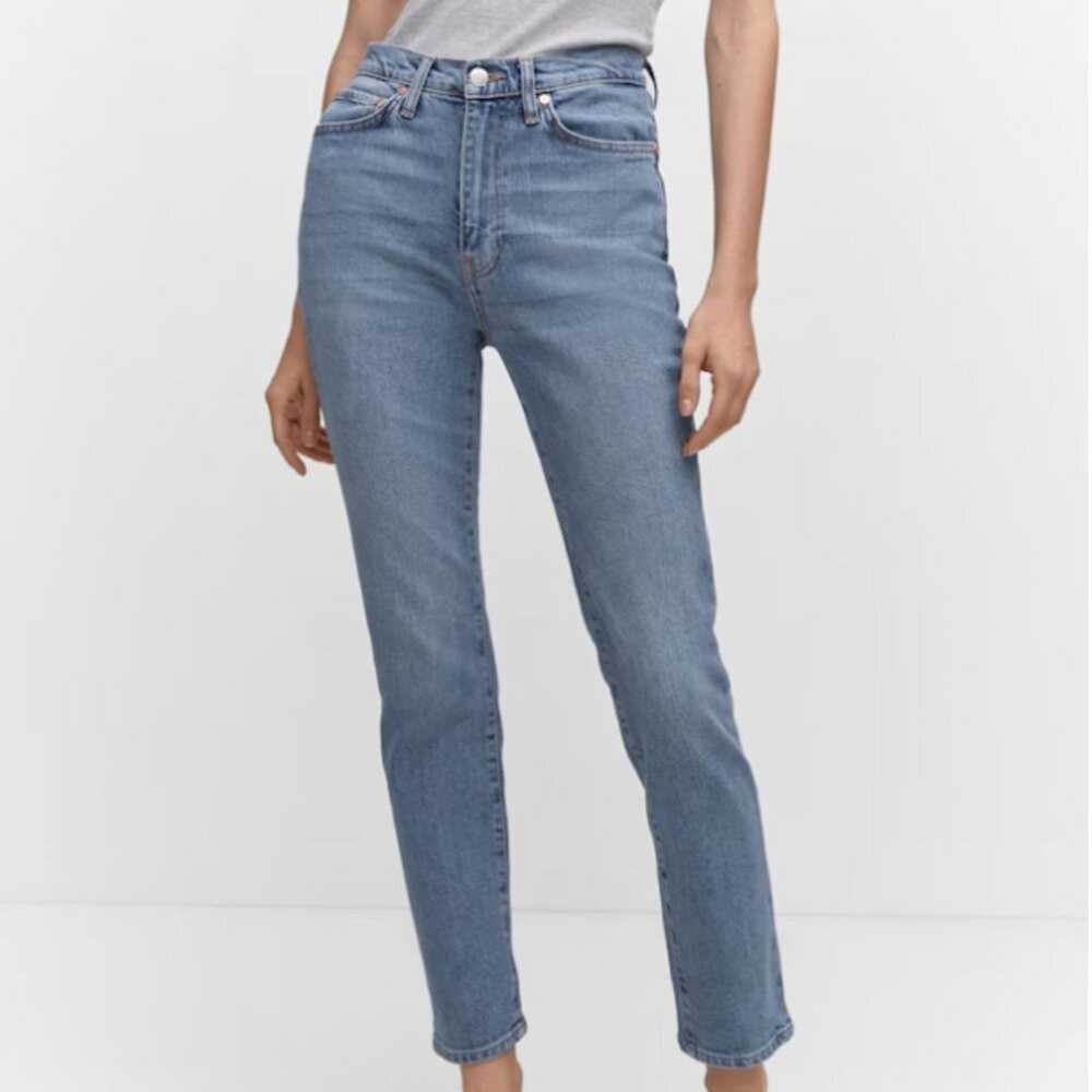 Mango Mango MNG Slim Cropped Blue Jeans NWT Plus … - image 1