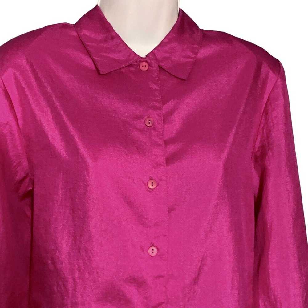 Vintage ZIBA Women's Sz 12P Blouse Button Up Top … - image 4