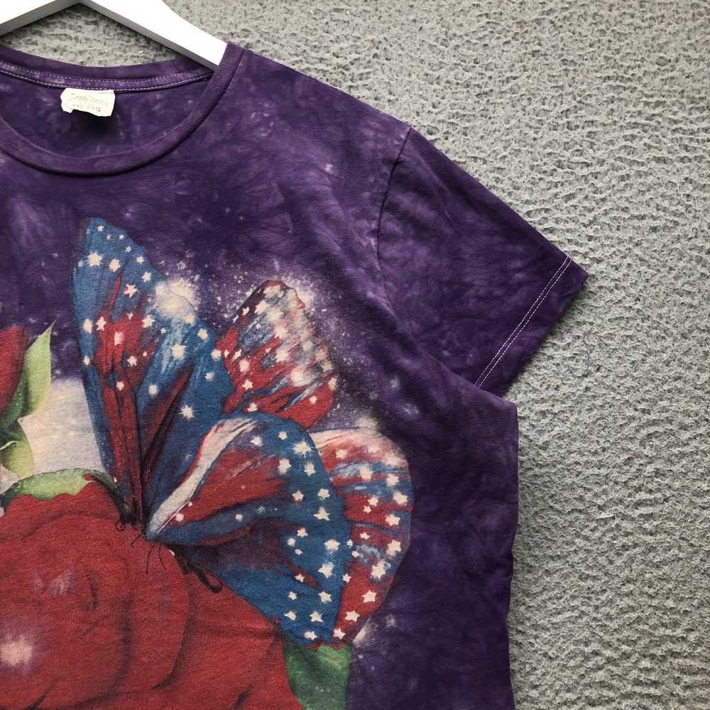 Vintage The Mountain Roses Flower Butterfly T-Shi… - image 7