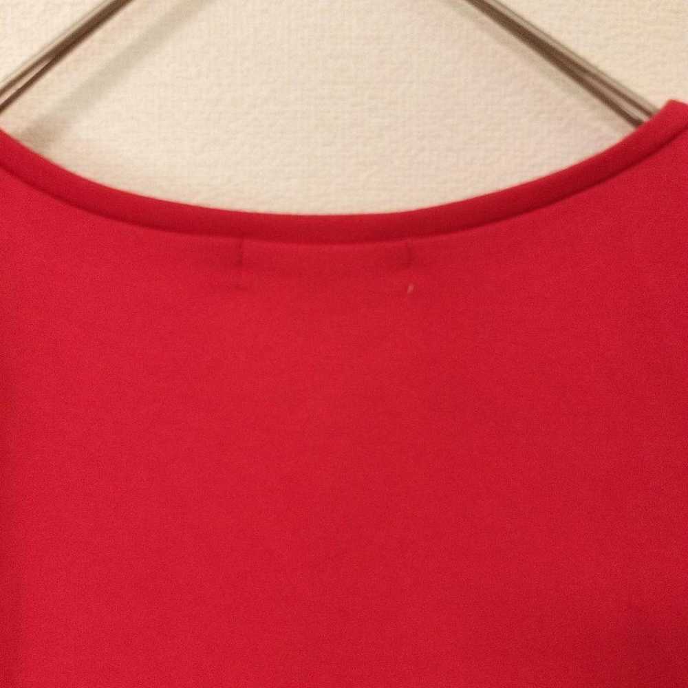 Mousy Red Short Sleeve T-shirt Skin Color Plain V… - image 7