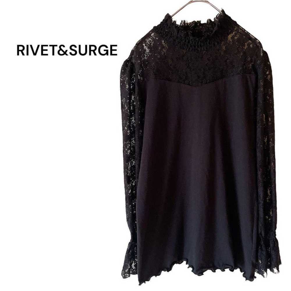 RIVET&SURGE Lace see-through cut and sewn long sl… - image 1