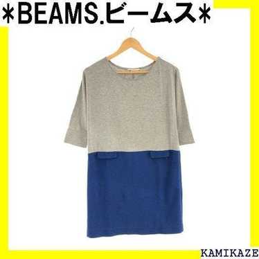 BEAMS Beams tops tunic simple switching short-sle… - image 1