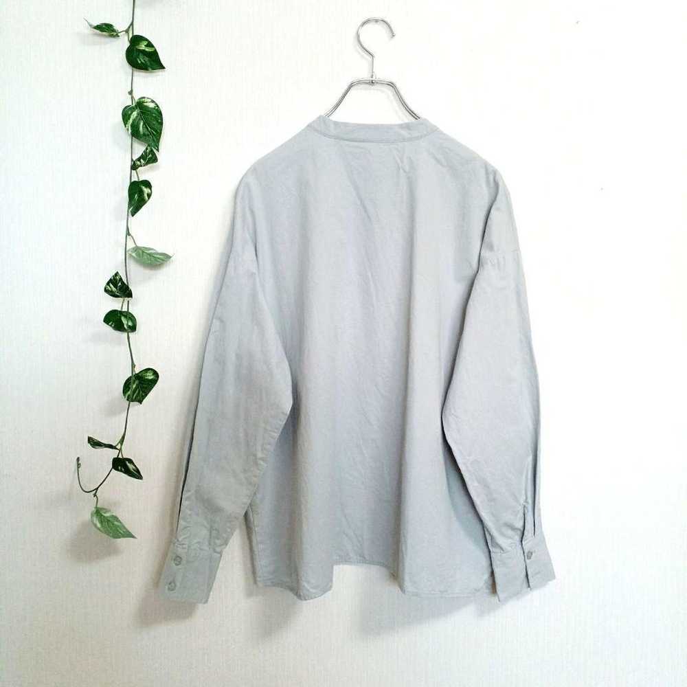 a1431 [Nice Clap] Long Sleeve Blouse Cotton Overs… - image 6