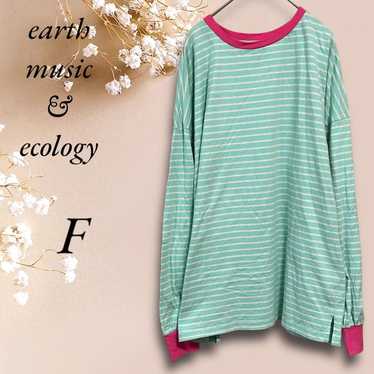 ST3615【earth music & ecology】 Long Sleeve Cut and… - image 1