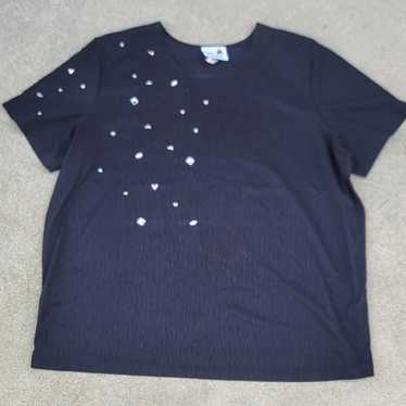 Vtg Copa Cabana Jeweled Shirt