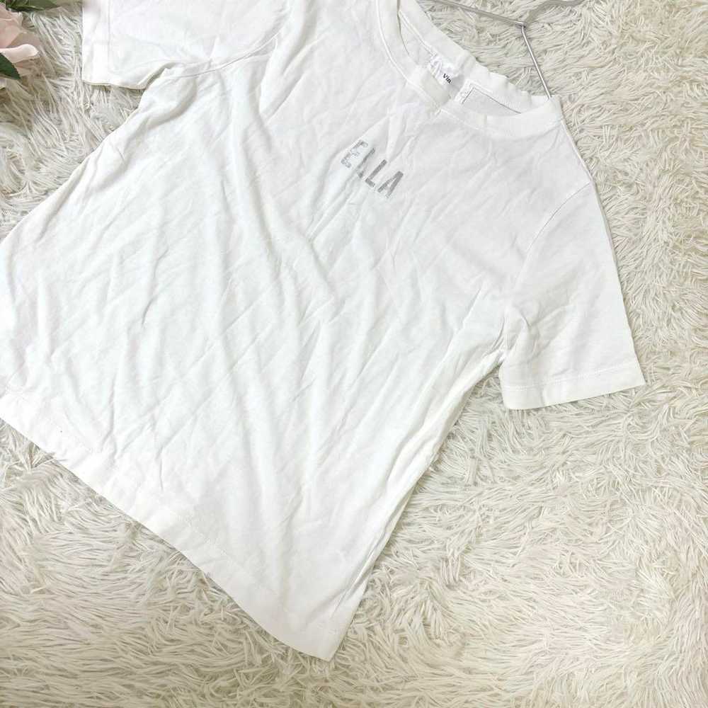 Vin Tops T-shirt Free Size Print T White White - image 4