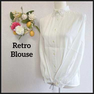 ☆One-of-a-kind☆ Retro Blouse Long Sleeve with Col… - image 1