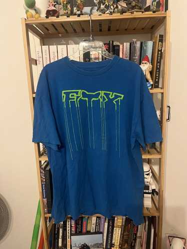 Fox × Fox Racing Fox Racing Logo T Shirt Blue Gree