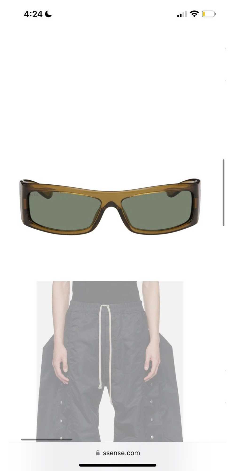 Gucci Gucci Brown Rectangular Sunglasses - image 8