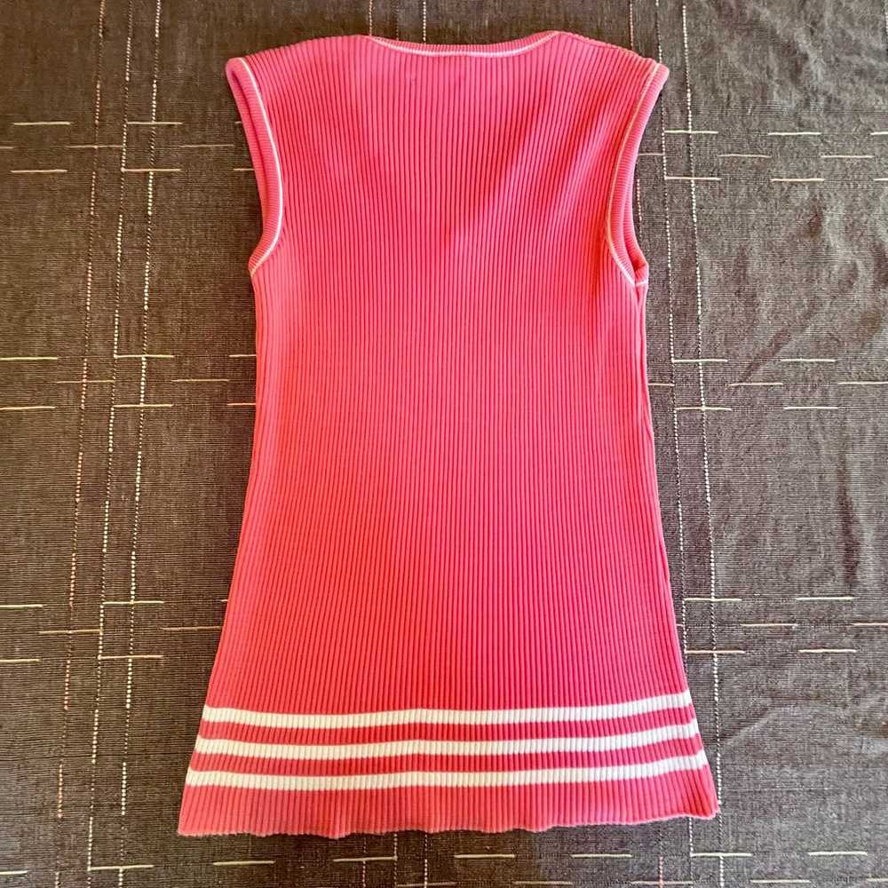 Vintage 70s JCPenney’s pink knit tank top - image 4