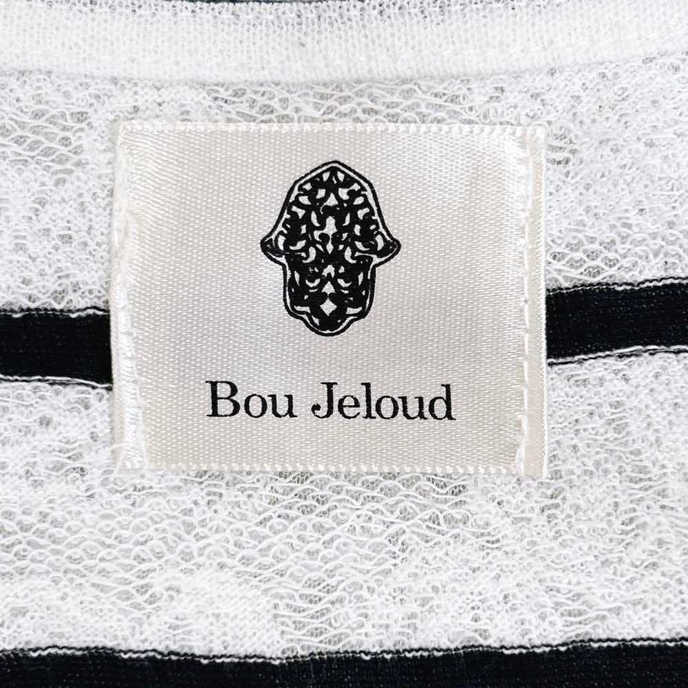 ★Bou Jeloud T-shirt F Border Cotton Blend Black W… - image 8