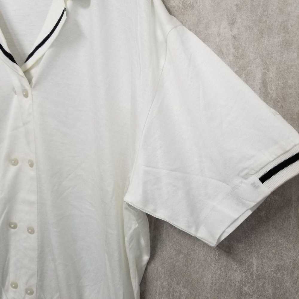 Trussardi【42】Men's Polo Shirt White Short Sleeve … - image 6