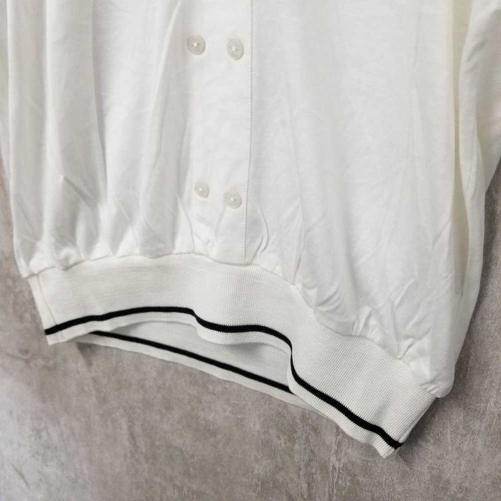 Trussardi【42】Men's Polo Shirt White Short Sleeve … - image 7