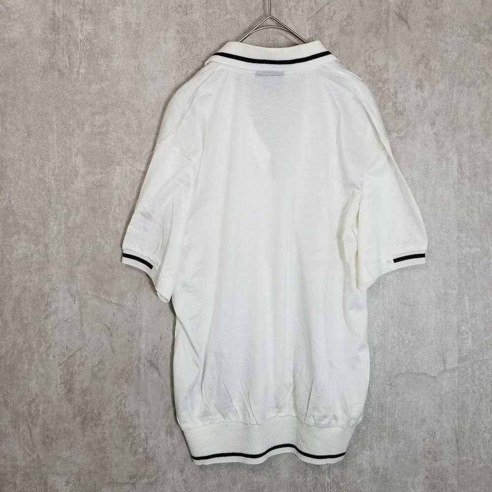 Trussardi【42】Men's Polo Shirt White Short Sleeve … - image 9