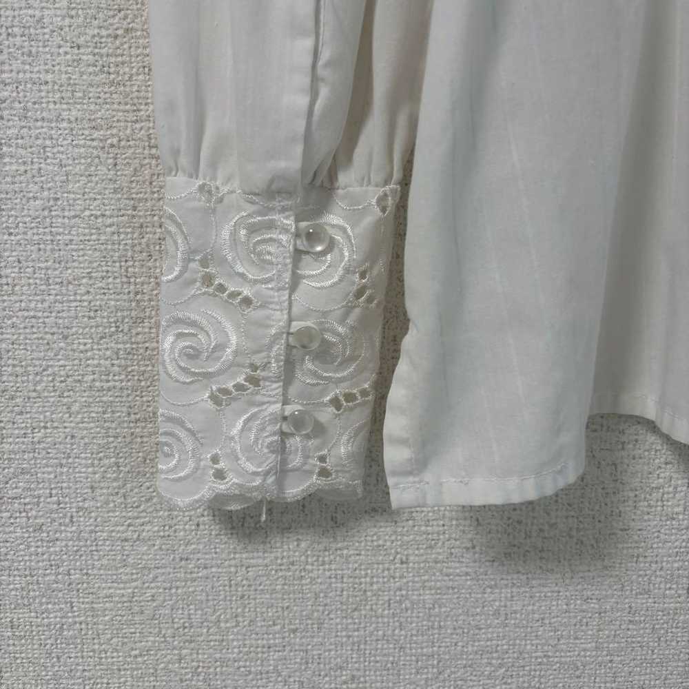 Vintage blouse, white blouse, second-hand clothes. - image 6